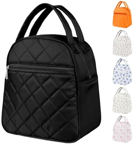 Paquesta Lunch Bag Women Stylish Quilted Lunch Boxes for Adult