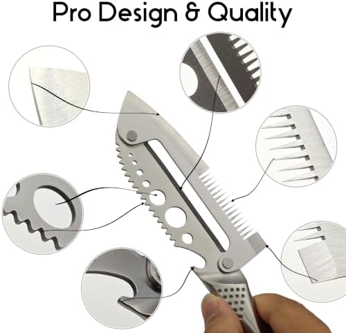 7IN1 Utility Peeler & Shredder with Seamless Steel Handle