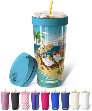 Frost Buddy Togo Buddy 30oz Tumbler - Spill-Proof Flip Lid (Sleighcation)