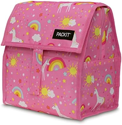 PackIt Freezable Lunch Bag, Unicorn Dream Pink