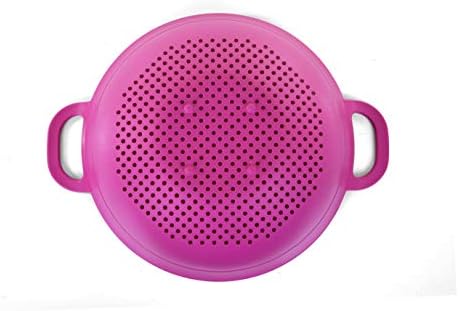 Mintra Home Plastic Strainer Colanders Set: 3, 3.5 and 5 Quart (Fuchsia) Double Strong Handles and Deep Bowl, Safe BPA-Free - Use for Pasta, Noodles, Spaghetti, Vegetables (Assorted Sizes 3pk)