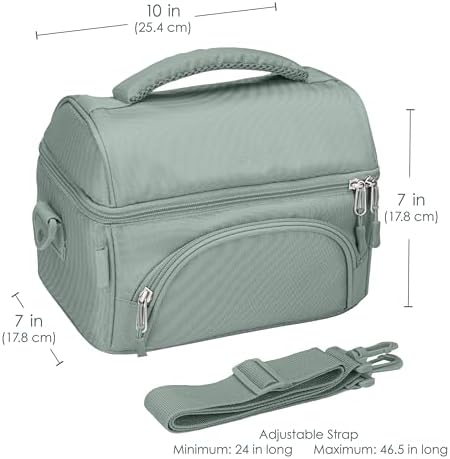 Bentgo Deluxe Insulated Lunch Bag with Adjustable Strap & Outer Pocket