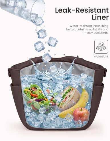 LOVEVOOK Cute Lunch Bag for Women, Insulated Lunch Box for Work