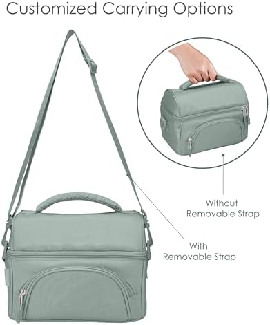 Bentgo Deluxe Insulated Lunch Bag with Adjustable Strap & Outer Pocket