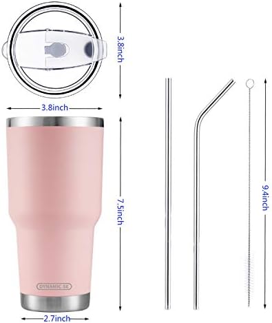 D·S 30oz Sakura Pink Tumbler Double Wall Vacuum Insulated Travel Coffee Mug