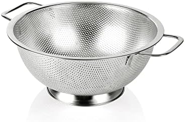 Gulex Colander Stainless Steel 3-Quart, Strainer Kitchen, Dishwasher Safe