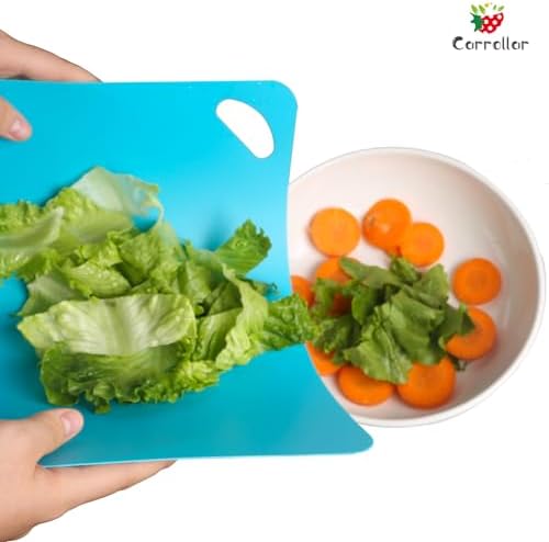 Plastic Flexible Cutting Mats for Kitchen, 6pcs Color Coded Chopping Board Set, Cutting Board Sheet for Kitchen Cooking, Dishwasher Safe(11.5x9"&13x10.6")