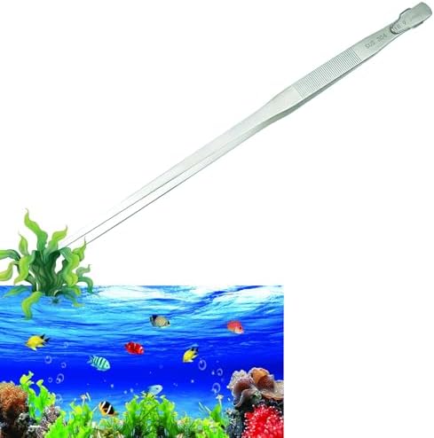 Extra Long Aquarium Tweezers, 18.9 Inch Feeding Tongs