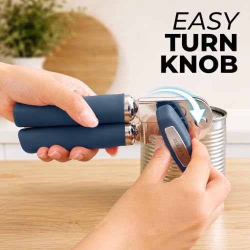 Zulay Kitchen Stainless Steel Swing Open Manual Can Opener Comfortable Grip