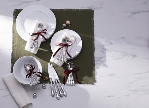 Oneida Louisiana Teaspoons Silverware Set for 4, Flatware
