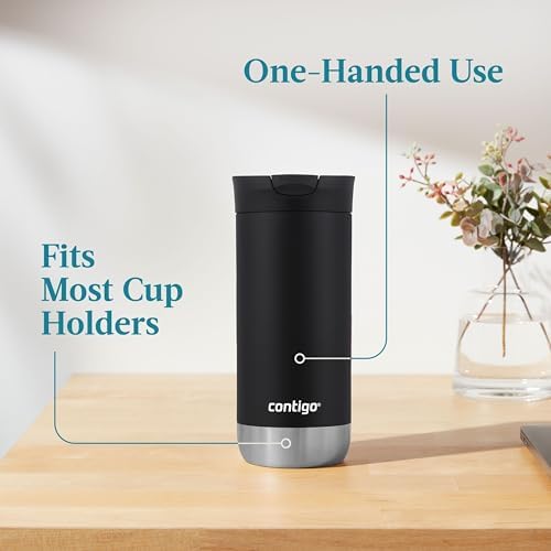 Contigo HuronTravel Mug Screw Cap Stainless Steel Drinking Cup
