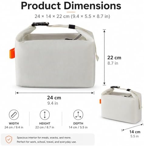 Insulated Lunch Bag For Women, Reusable Lunch Box Tote Bags