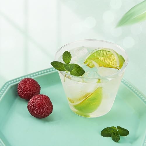 RACETOP 9 oz Clear Disposable Plastic Cups 50 Pack