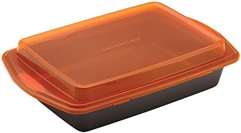 Rachael Ray Nonstick Baking Pan with Lid, 9x13 Cake Pan