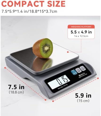 BOMATA 0.1g High Precision Digital Kitchen Food Scale, 13lb Gram Scale