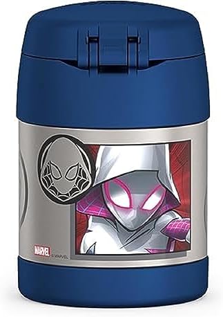 THERMOS FUNTAINER Kids Food Jar with Spoon, Spider-Man, 10 Ounce (Pack of 6)