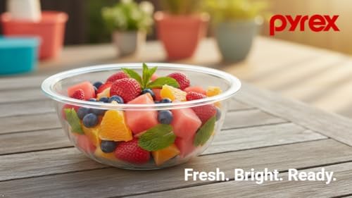 Pyrex 323 1.5qt Clear Glass Mixing Bowl - Made in USA