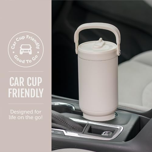 Ello Oasis Go+ 26oz Insulated Stainless Steel Tumbler with Straw, Wild Dot