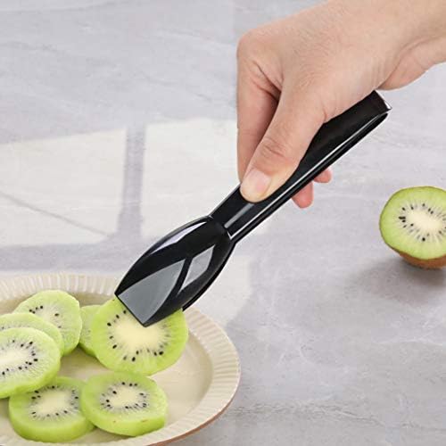New Star Foodservice 42290 Utility Tong, High Heat Polycarbonate Plastic, Straight Edge, 6 Inch, Set of 12, Black