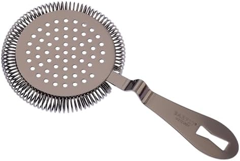 Barfly Deluxe Antique Hawthorne Spring Strainer, Gun Metal Black