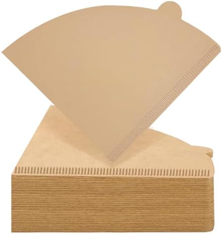 100 Count Coffee Filter, Size 02 Natural Unbleached Pour Over Coffee Filter