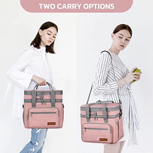Maelstrom 23L Insulated Lunch Box, Expandable Double Deck Cooler Bag