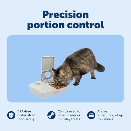 PetSafe Analog 2 Meal Pet Feeder, Dog & Cat, 3 Cup/16 oz, Tamper-Resistant