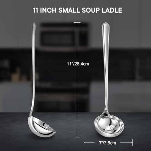KEAWELL Premium Verona 11-Inch Soup Ladle (1, 11" Soup Ladle)