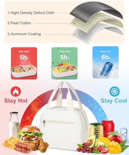Lunch Bag, Small Insulated Lunch Box for Women Men
