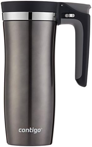 Contigo Stainless Steel Handled AUTOSEAL Travel Mug 16 oz | Leak-Proof | Easy-Clean Lid | For Coffee | Pack of 4