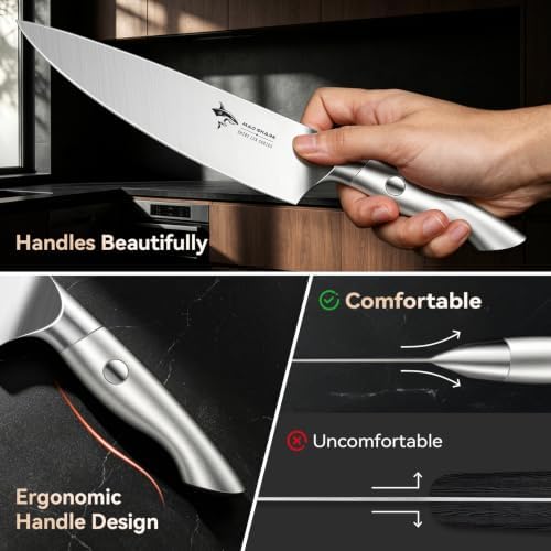 MAD SHARK Kitchen Knife Set,5PCS High Carbon Stainless Steel Chef Knife Set