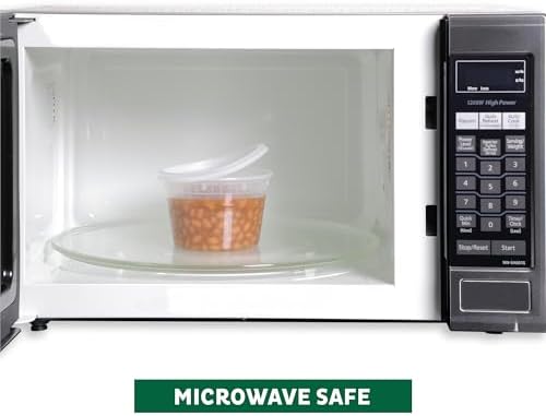 Freshware Food Storage Containers [36 Set] 16 oz Plastic Deli Containers with Lids,Slime,Soup,Meal Prep-Containers | BPA Free | Stackable-| Leakproof-| Microwave/Dishwasher/Freezer Safe,(Pack of 10)