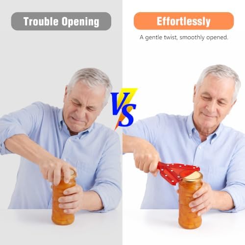 Uinxan Patented Jar Opener, Ideal for Weak Hands & Seniors with Arthritis
