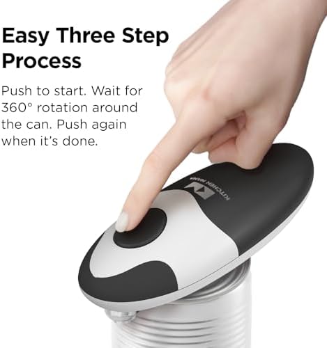 Kitchen Mama Auto 2.0 Electric Can Opener, Cordless, Onyx Mist