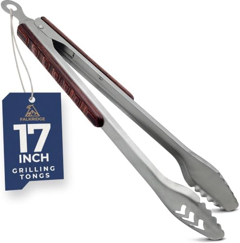 17-Inch Metal Tongs for Grilling - Kitchen Tongs for Cooking