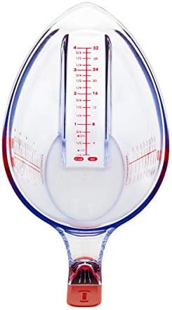 Farberware Pro Angled Measuring Cup, 4 Cup Capacity - Easy Read Measurement Markings, Dishwasher Safe Measuring Cup for Baking and Cooking
