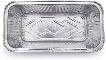(600 Pack) Premium 2-LB Bread Loaf Baking Pans - 8.5" x 4.5" x 2.5" l Heavy Duty l Disposable Aluminum Foil Tins for Cakes Meatloaf Lasagna