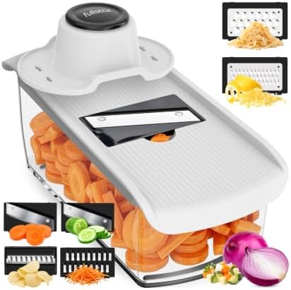 Fullstar Pro Mandoline Vegetable Slicer, Grater & Julienne with Container