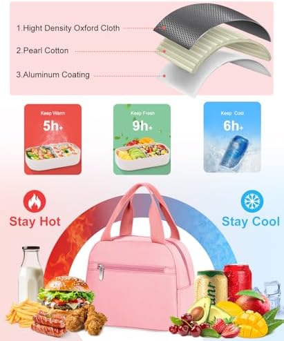 Lunch Bag, Small Insulated Lunch Box for Women
