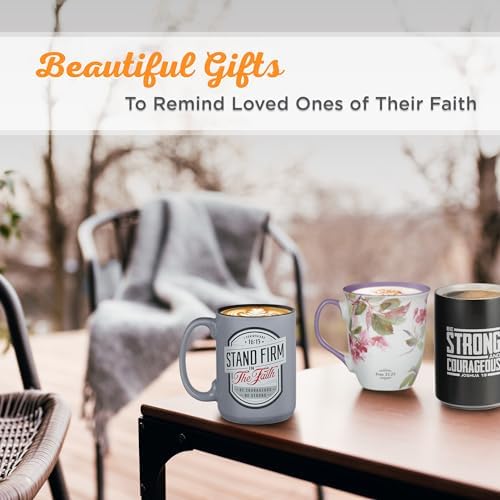 Christian Art Gifts Large Ceramic Scripture Coffee Mug for Women