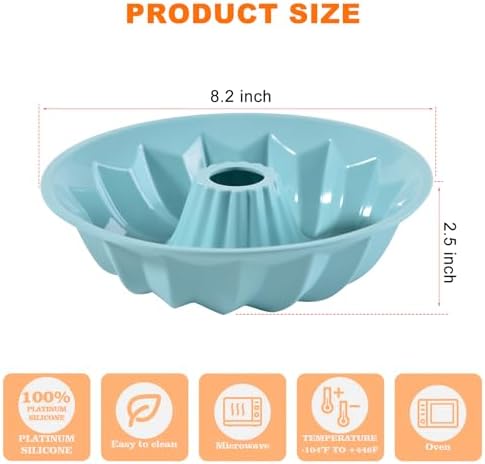 Silicone Cake Mold Flower Shaped - Non-Stick Pan, Reusable Flexible Baking Mold for Cakes Cupcakes Chocolate, Easy to Clean Pink Baking Supplies