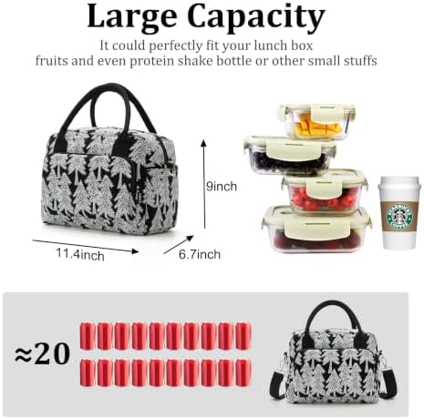MEXS Insulated Lunch Bag for Women Men Large Reusable Lunch Box Adult Leakproof Portable Cooler Tote Bags for Work Picnic
