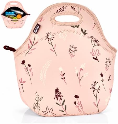 Built Gourmet Getaway Neoprene Lunch Bag - Rose Floral