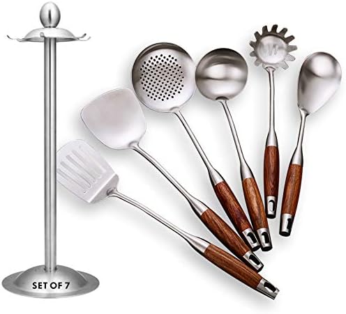 Kitchen Utensils Set,6 PCS with Utensils Holder,304 Stainless Steel