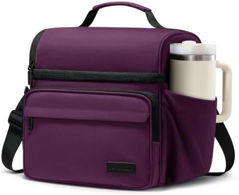 LOVEVOOK Lunch Bag for Men Women, Insulated Lunch Box, Large Cooler Lunbox