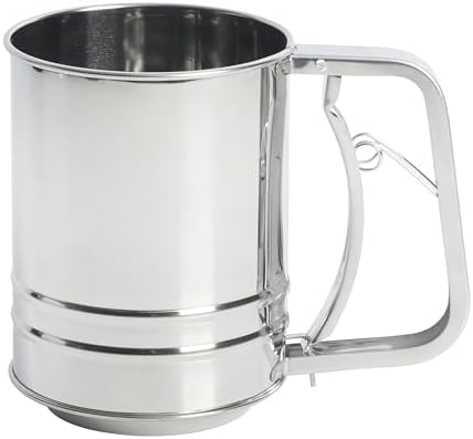 Oster Helmsdale 2 Cup Stainless Steel Flour Sifter for Baking for Crank Sifter (Pack of 6)