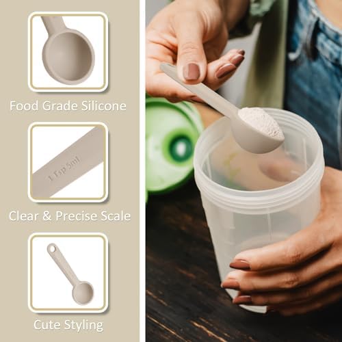 1PCS 1/2tsp(2.5ml) Silicone Measuring Spoon