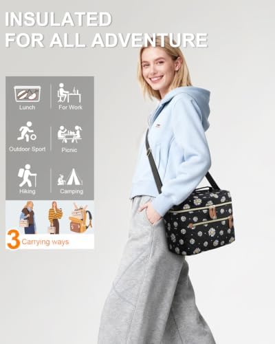 Capolo Lunch Bag for Women Men Insulated Lunch Tote Leakproof Lunchbox Bags