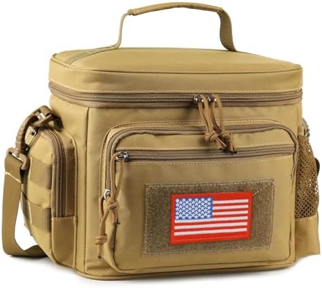 Lunch Box for Men, 12L Leakproof Tactical Lunch Bag Large Cooler for work