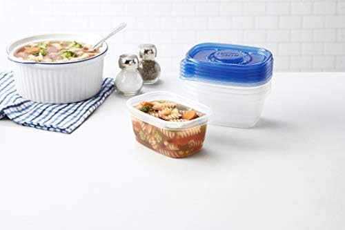 Glad GladWare Medium Rectangle Food Storage Containers, 24 Oz, 5 Ct, 6-Pk